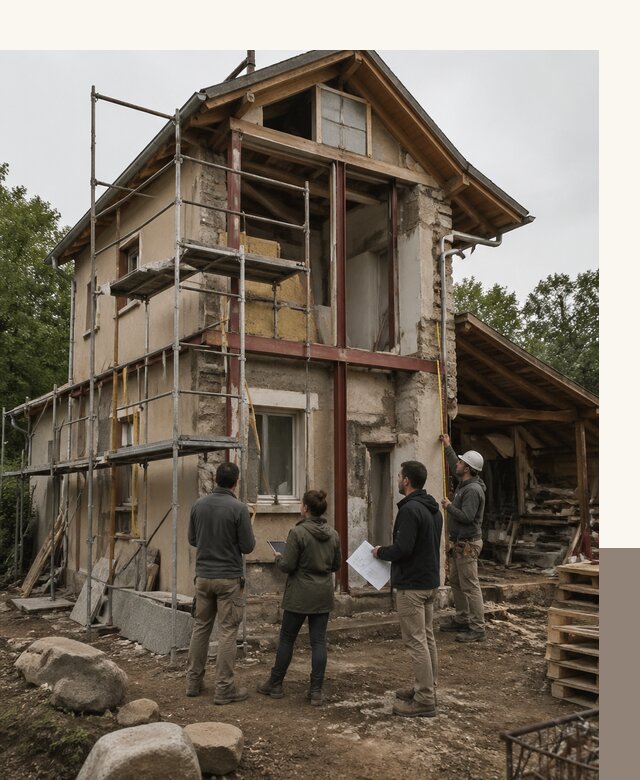 Реконструкция загородного дома под ключ в Дмитрах от бюро