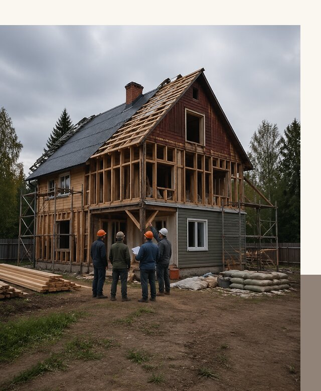 Реконструкция дачного дома в Дмитрах под ключ с проектом